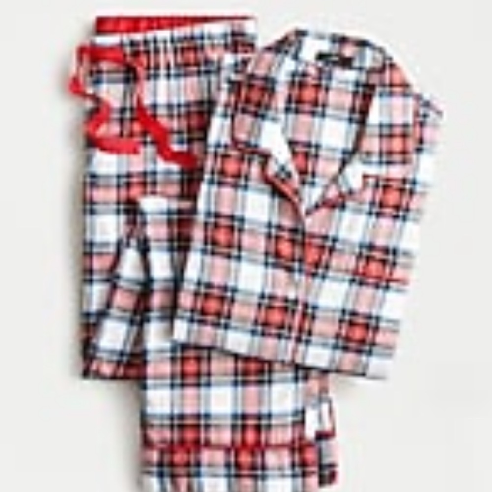 J Crew flannel pajama set